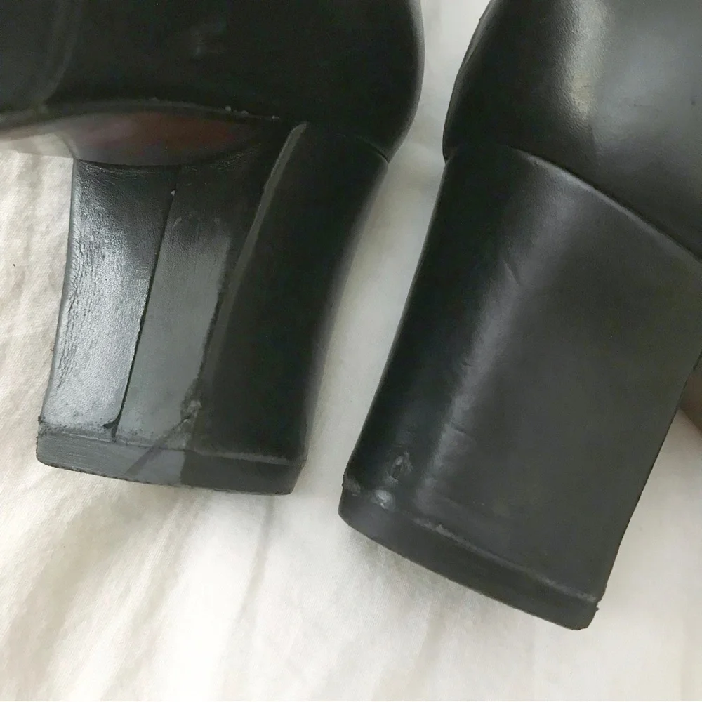 Ralph Lauren Over the Knee OTK Leather Block Heel Boots Black 8.5‍‍‍‍‍‍‍‍‍‍‍‍‍‍ - Picture 8 of 12